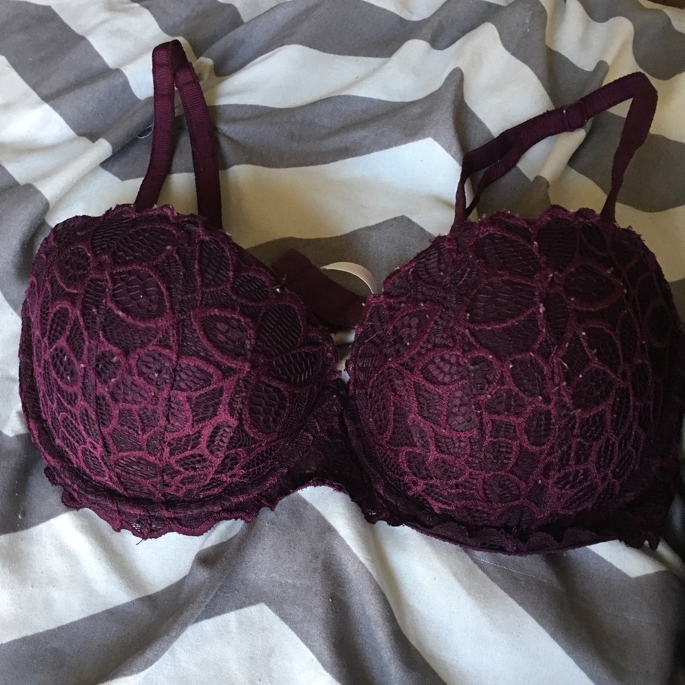 Victoria Secret PINK Maroon Bra
